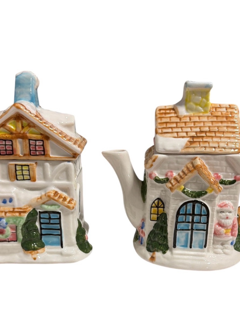 Houston Harvest Christmas Cottage
Teapot and Creamer/Sugar set